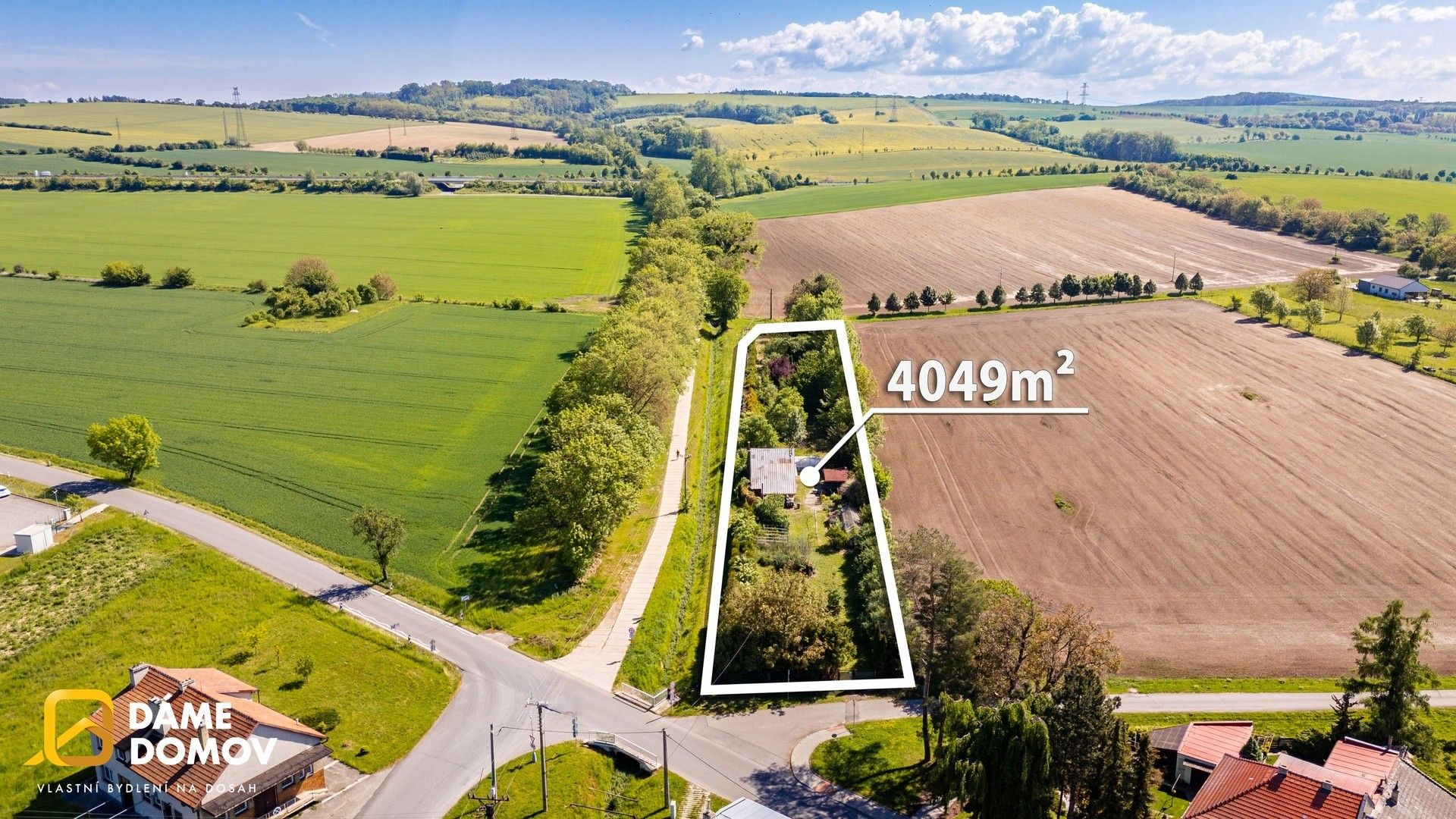 Pozemky pro bydlení, Tlumačov, 4 049 m² - 1