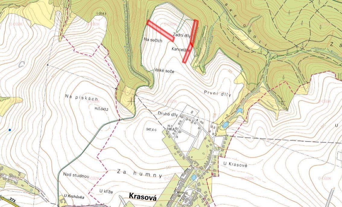 Prodej zemědělský pozemek - Krasová