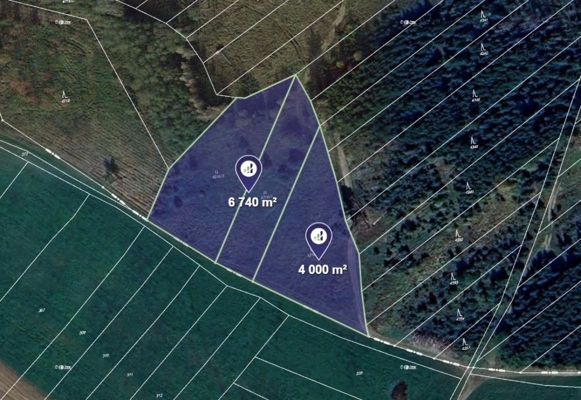 Louky, Opatov, 10 740 m²