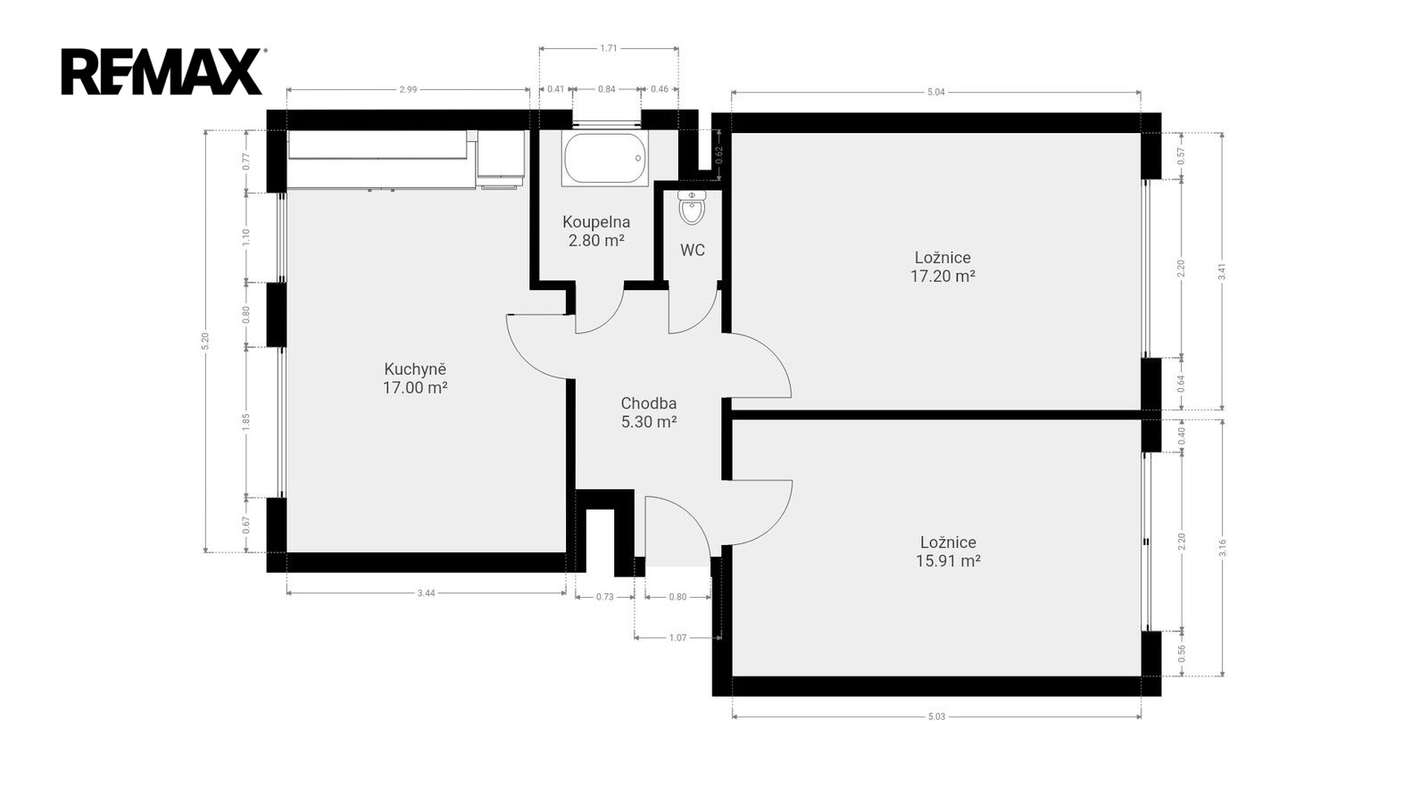 Byt 3+kk · 60 m² · Hlavní 98, Popice - 4