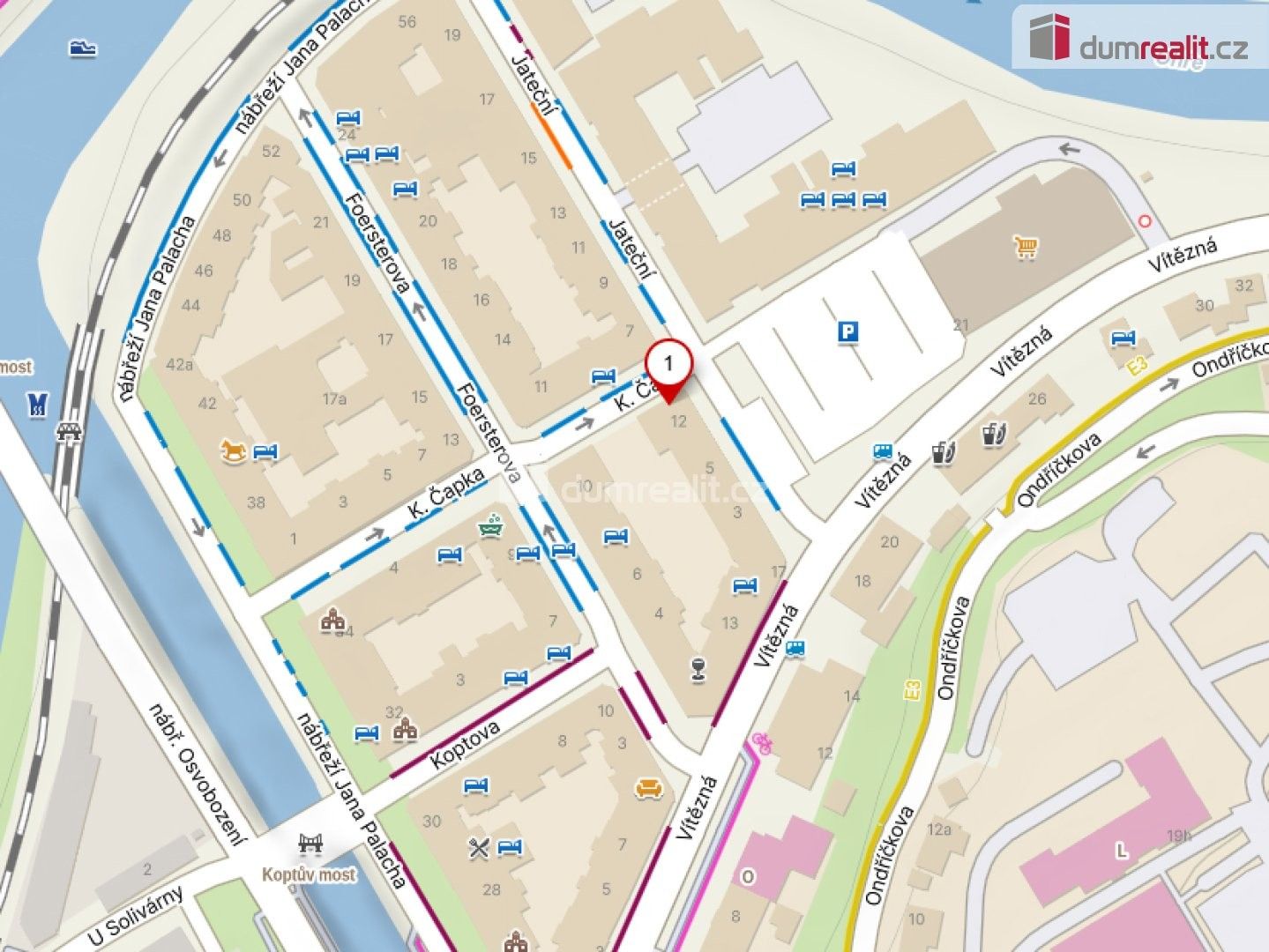 Pronájem byt 2+1 - K. Čapka, Karlovy Vary, 57 m² - 5