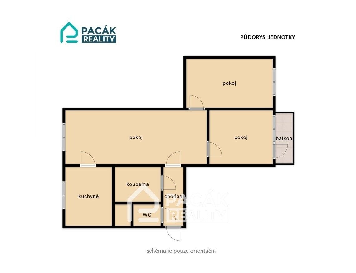 Byt 3+1 · 63 m² · Nádražní, Přerov - 4