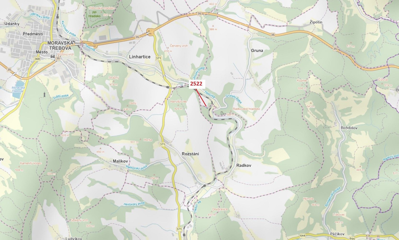 Les, 284 m²