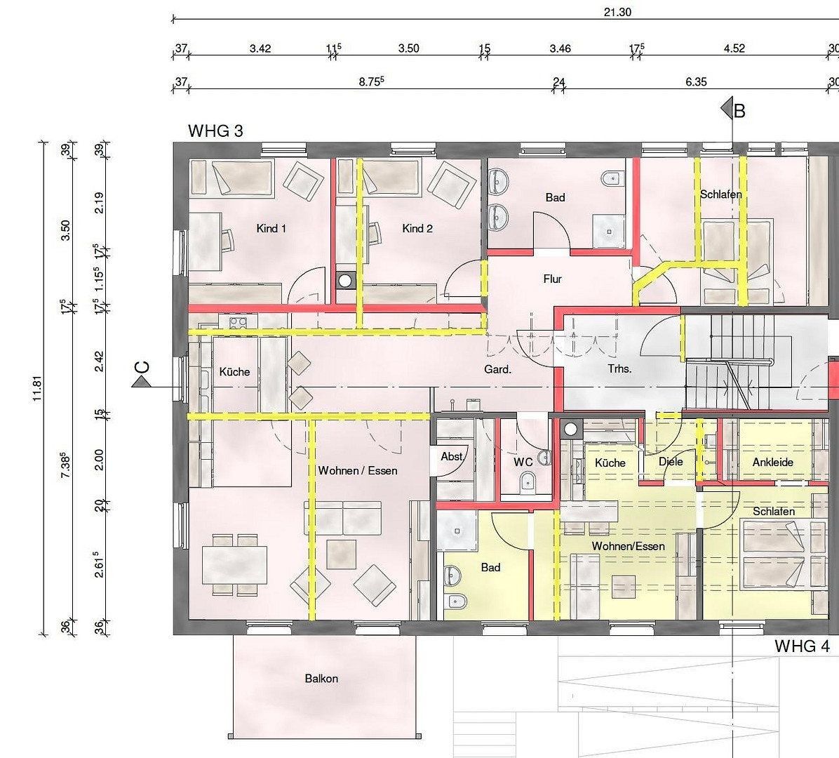 4+1, Crailsheimer Str. 2, , Bádensko-Württembersko, 111 m² - 2