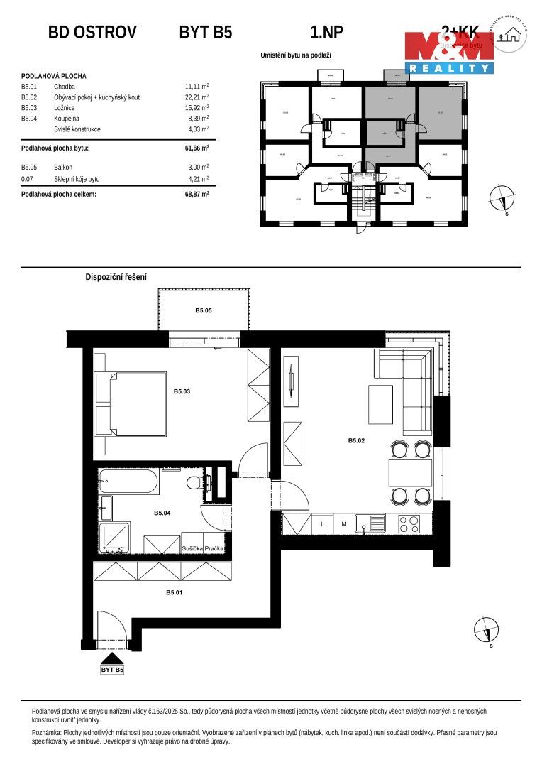Prodej byt 2+kk - Hlavní třída, Ostrov, 69 m² - 5