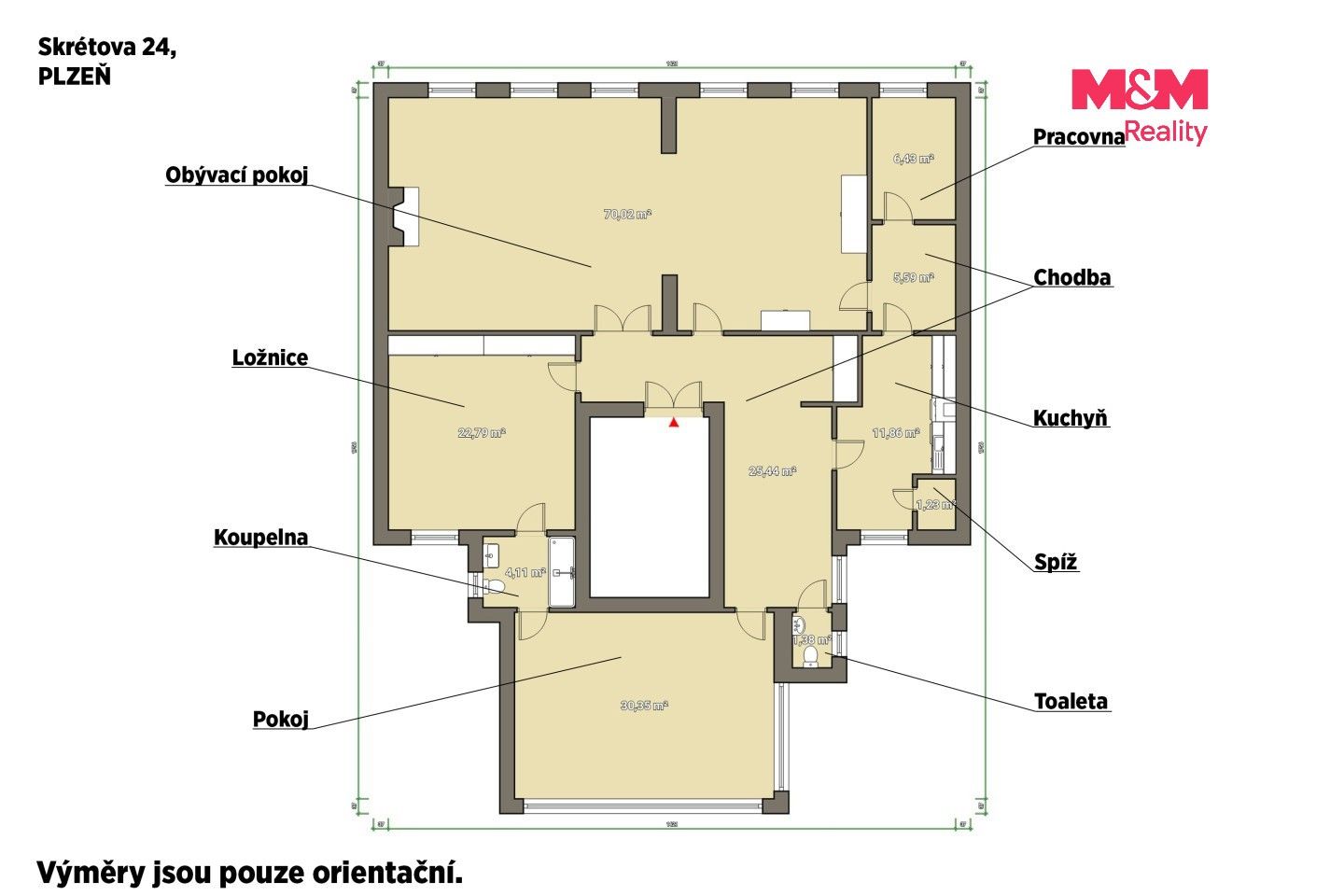 3+1, Skrétova, Plzeň, 179 m² - 2