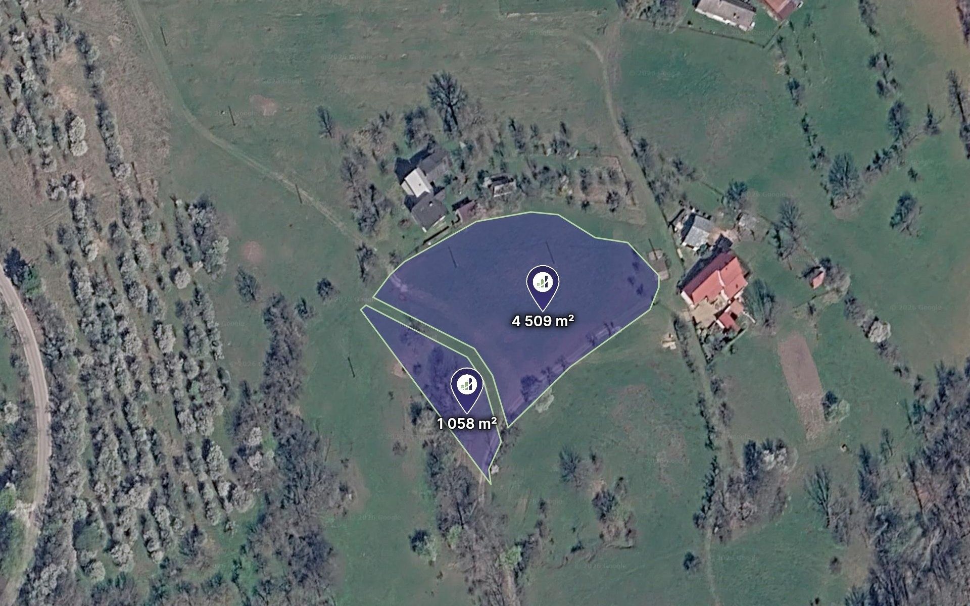 Louky, Troskovice, 5 567 m² - 1