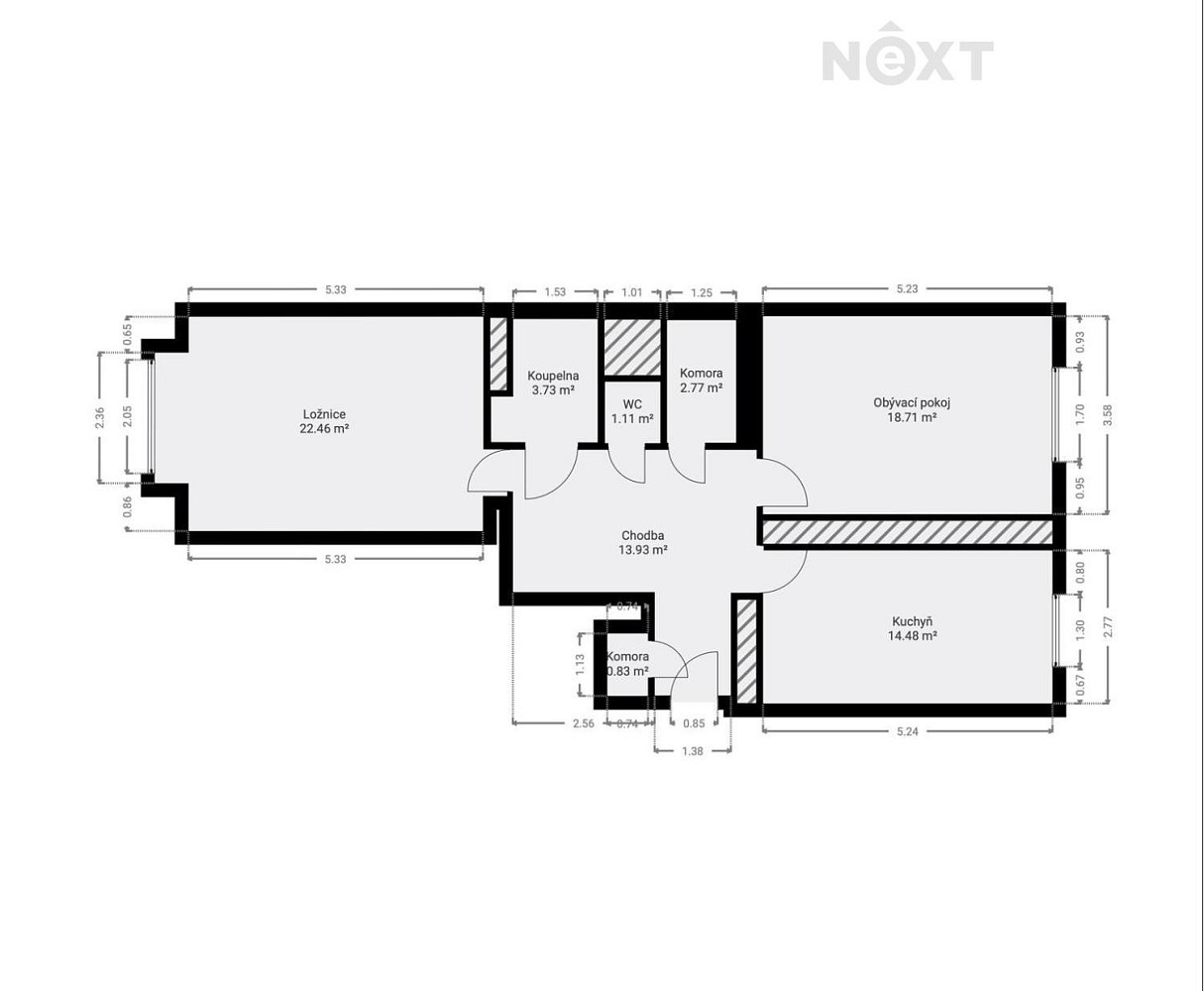 Byt 2+1 · 86 m² · Kouřimská, Praha 3 - Vinohrady - 3