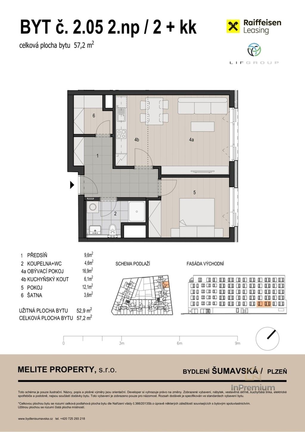 Prodej byt 2+kk - Šumavská, Plzeň, 57 m²