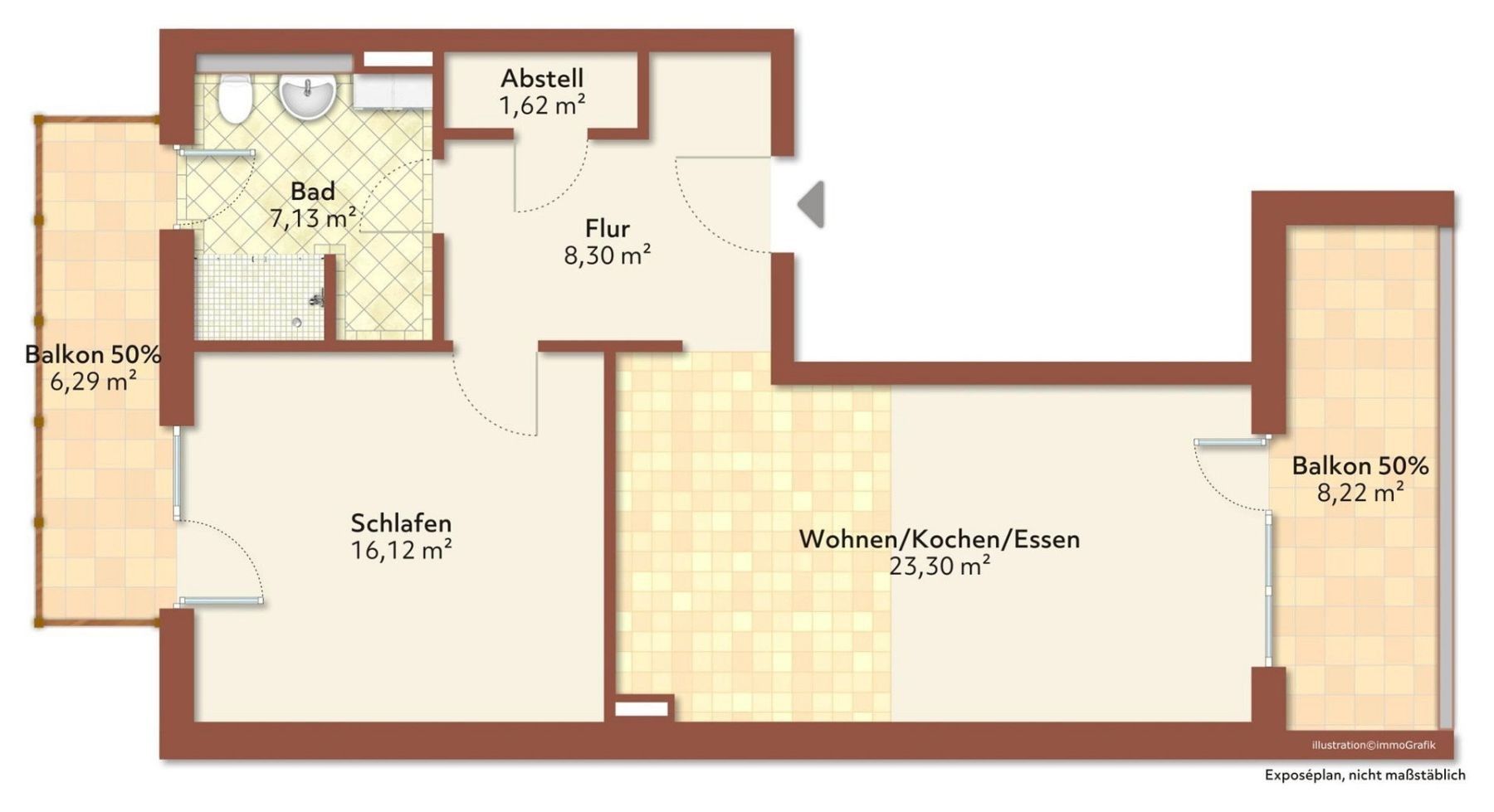 Byt 2+1 · 64 m² · Leipzig Lindenau Sachsen 04177 - 3