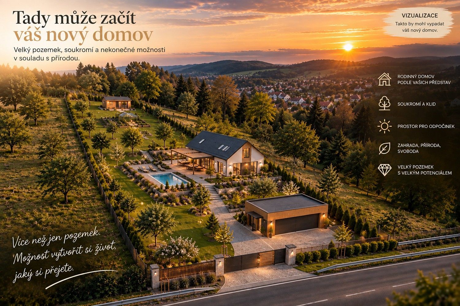 Pozemky pro bydlení, Lípa, okres Zlín, Zlínský kraj - 1