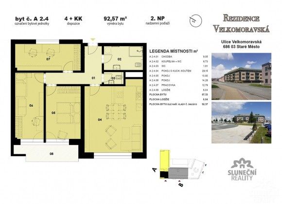 Prodej byt 4+kk - Staré Město u Uherského Hradiště, 686 03, 93 m²