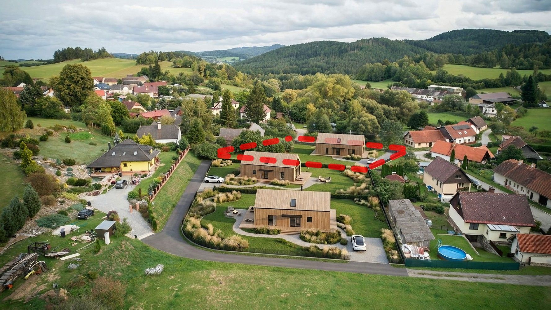 Pozemek pro bydlení · Čkyně - Onšovice, okres Prachatice, Jihočeský kraj - 3