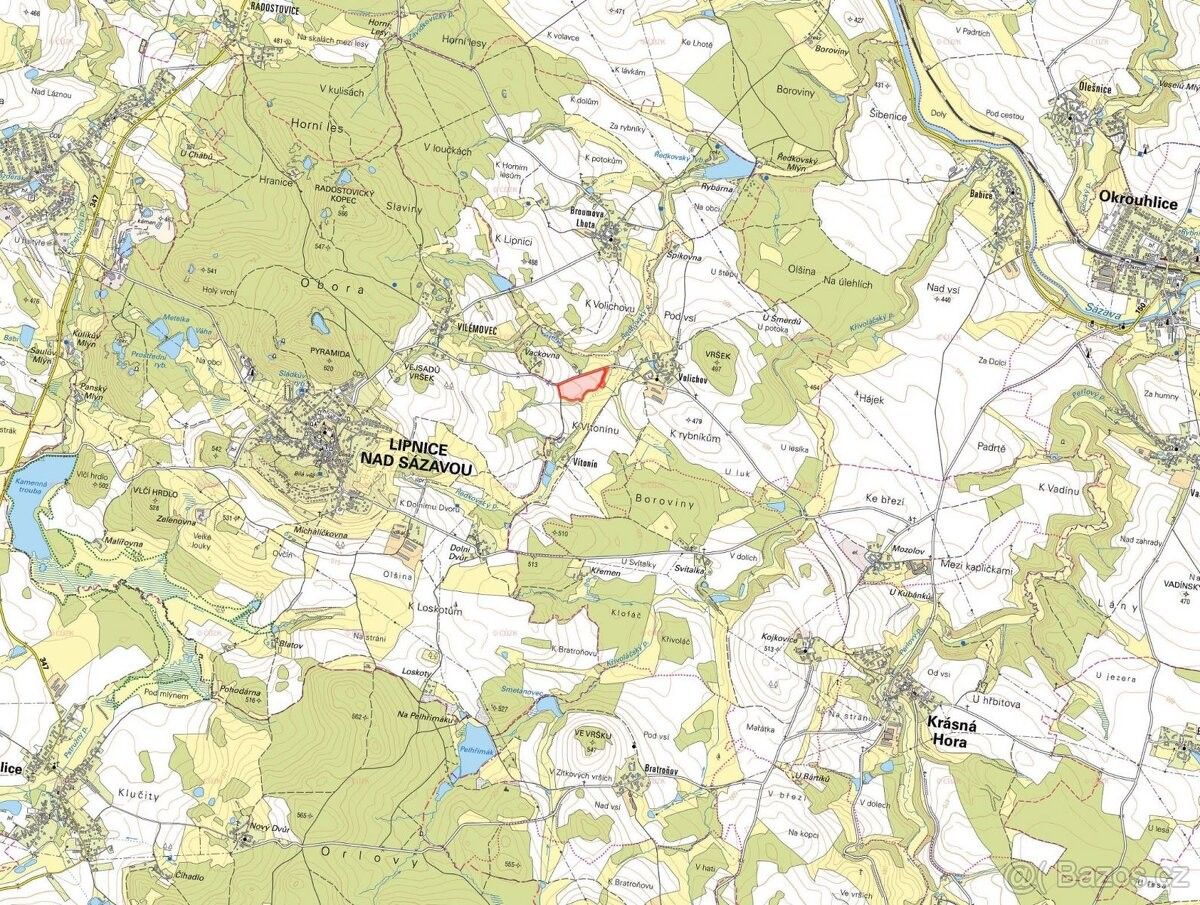 Prodej pozemek pro bydlení - Světlá nad Sázavou, 582 91