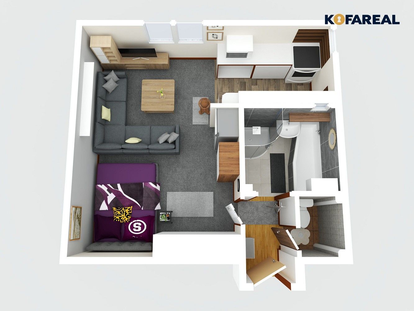 Pronájem byt 1+kk - Dobřany, okres Plzeň-jih, Plzeňský kraj, 50 m² - 5
