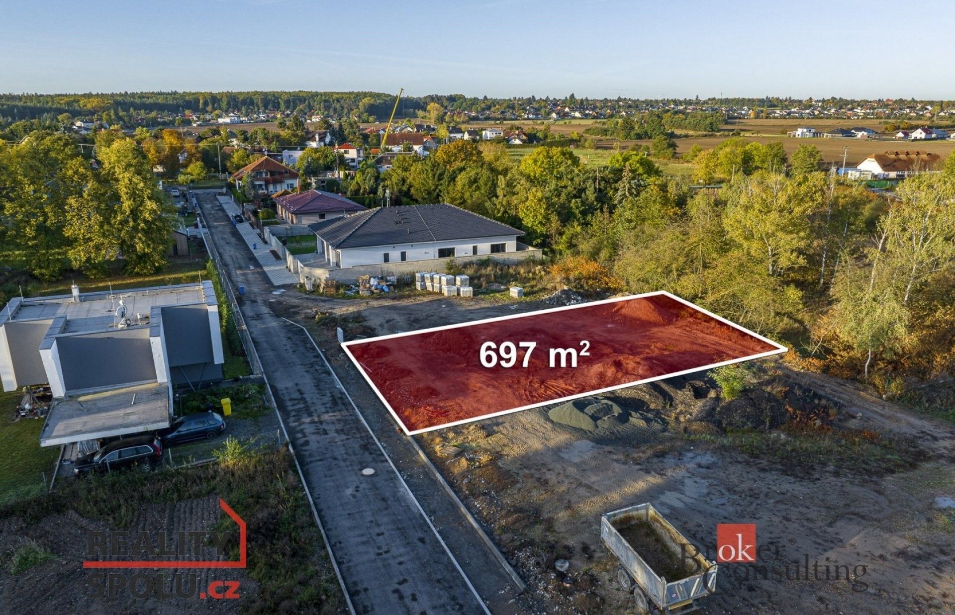 Prodej pozemek pro bydlení - U Potoka, Jirny, 697 m²