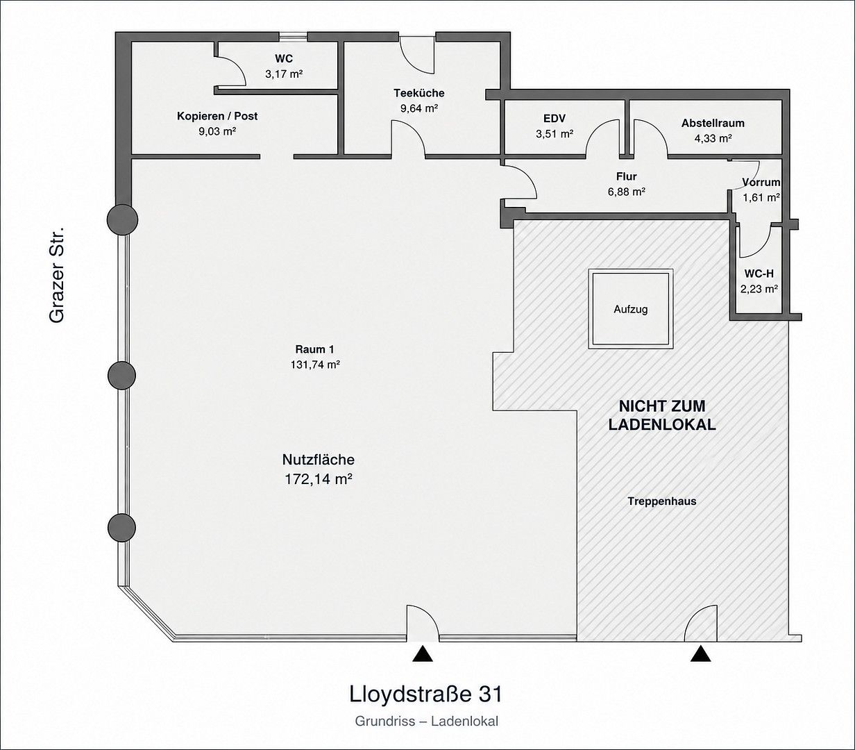 Kanceláře, Lloydstraße 31 Bremerhaven Mitte-Süd Bremen 27568, 172 m² - 1