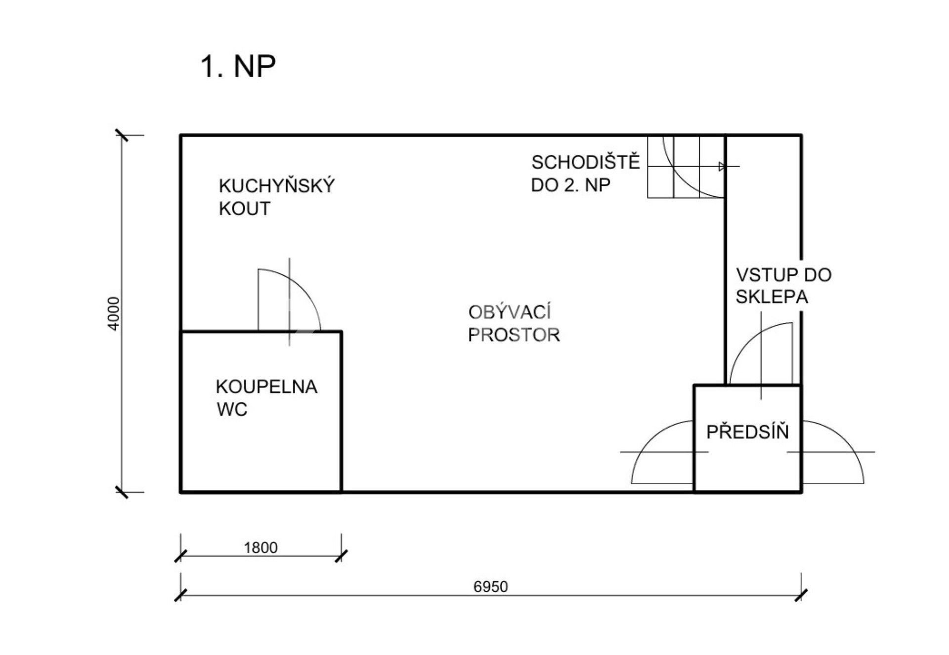 Prodej rodinný dům - Mostní, Zlín, 56 m² - 5