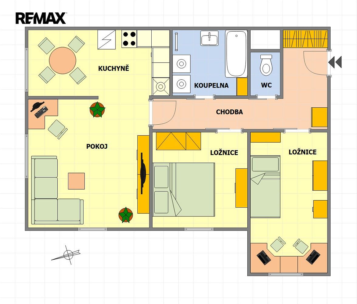 Pronájem byt 3+kk - Velké Hamry, okres Jablonec nad Nisou, 66 m² - 2