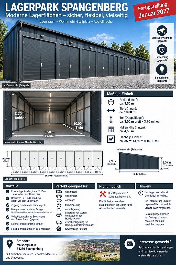 Garáže, Malsberg Str 8, , Hessen, 35 m² - 1