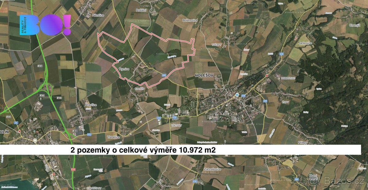 Zemědělské pozemky, Holešov, 769 01, 10 972 m²