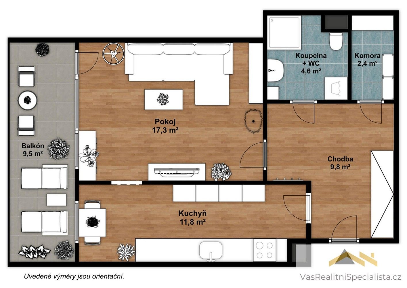1+1, Praha - Bohnice, okres Praha 8, Hlavní město Praha, 43 m² - 2