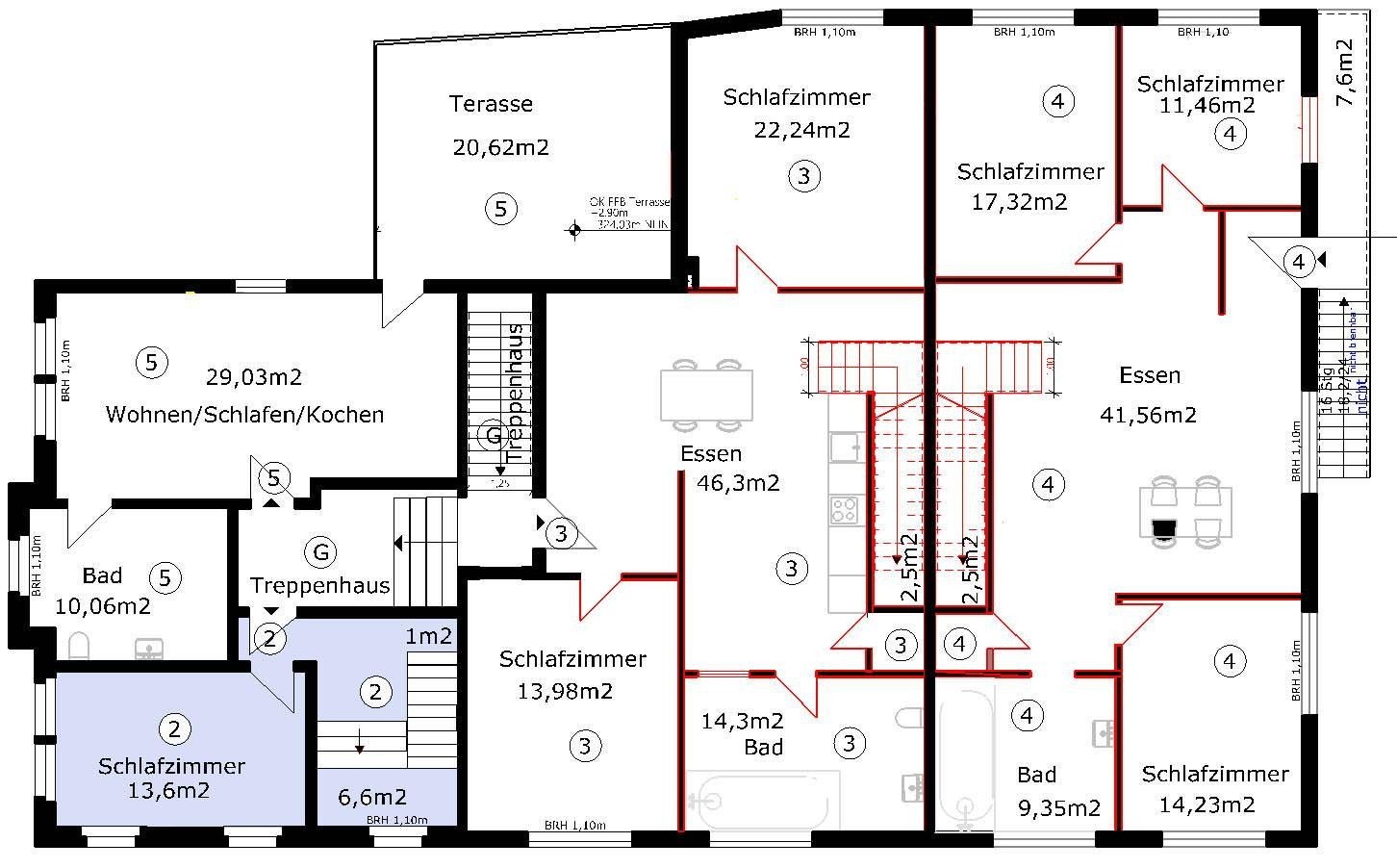 3+1, , Bádensko-Württembersko, 84 m² - 1