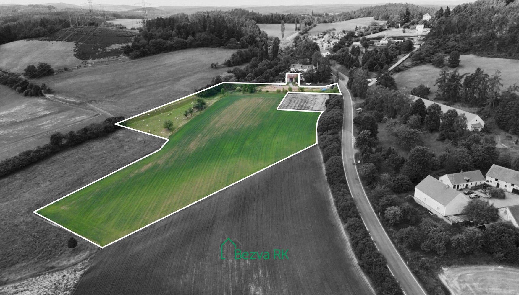 Pozemek pro bydlení · Nečín - Žebrák, okres Příbram, Středočeský kraj - 4