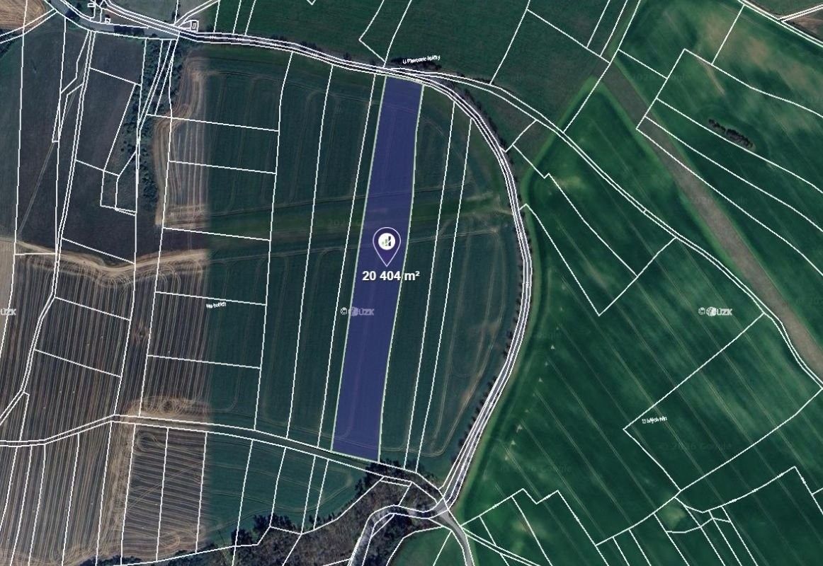 Zemědělské pozemky, Hudlice, 20 404 m²