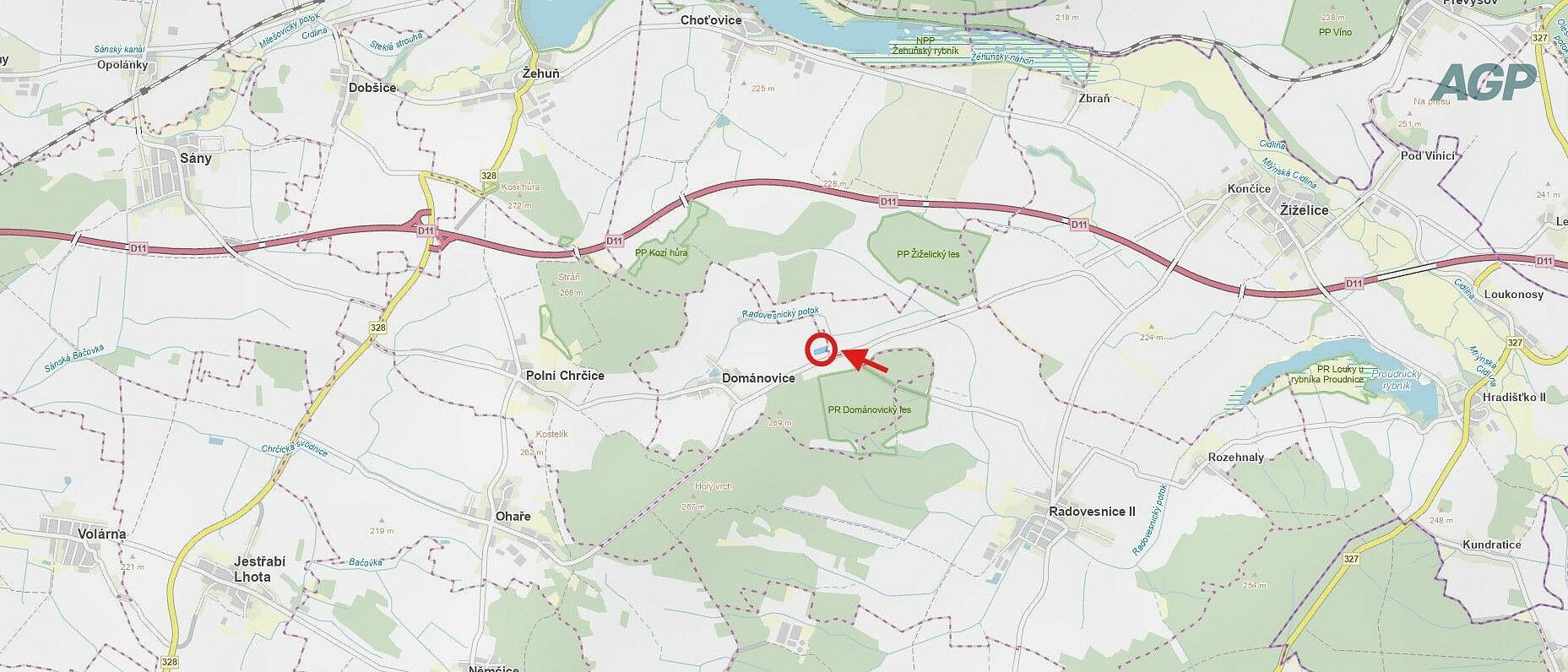 Prodej zemědělský pozemek - Dománovice, okres Kolín - 2