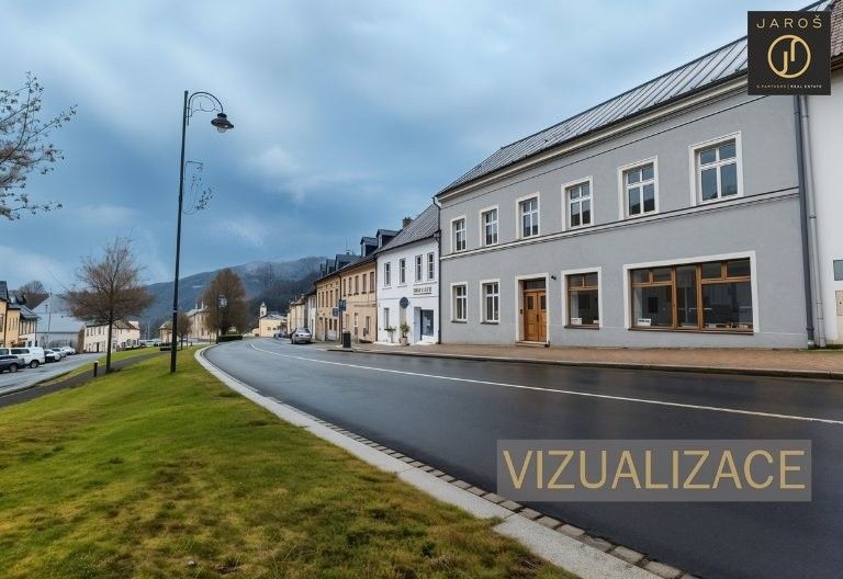 Činžovní domy, náměstí Republiky, Jáchymov, 489 m²