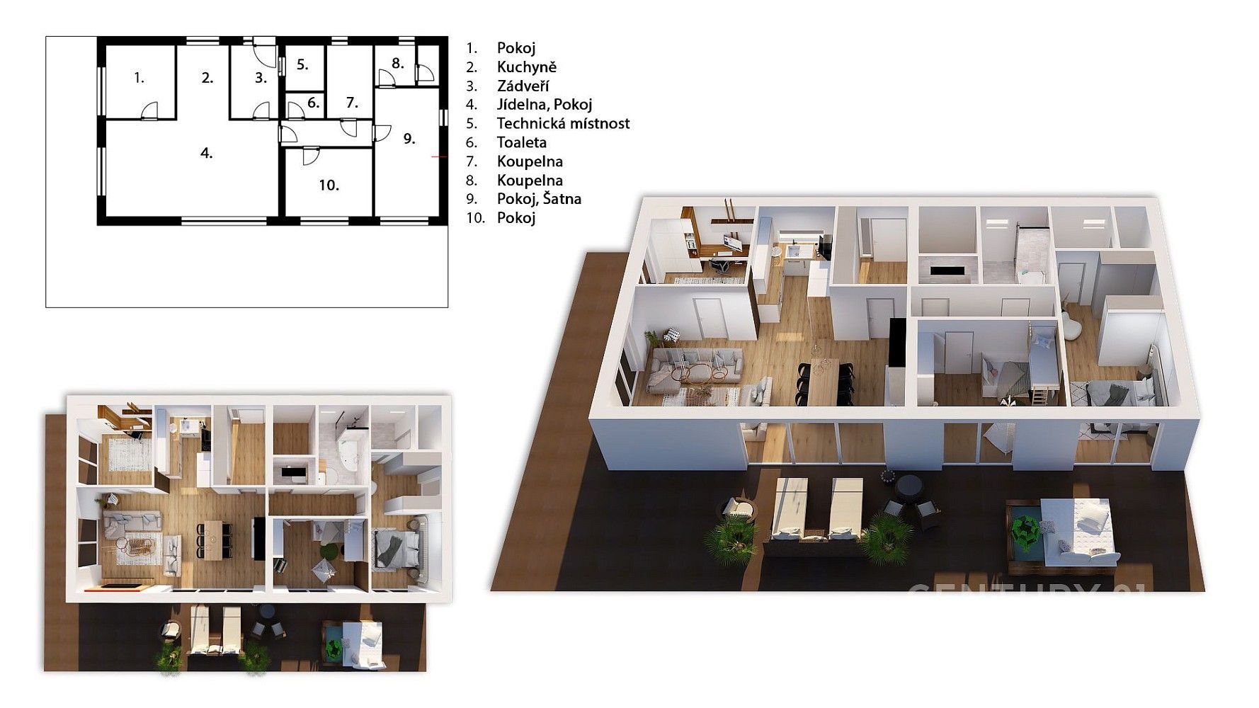 Prodej rodinný dům - Mirošov, okres Rokycany, Plzeňský kraj, 140 m² - 5