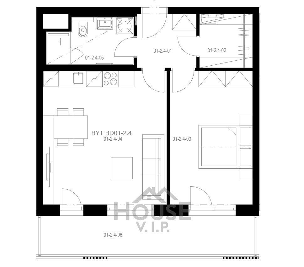 Byt 2+kk · 55 m² · U Engerthu, Kladno - 4
