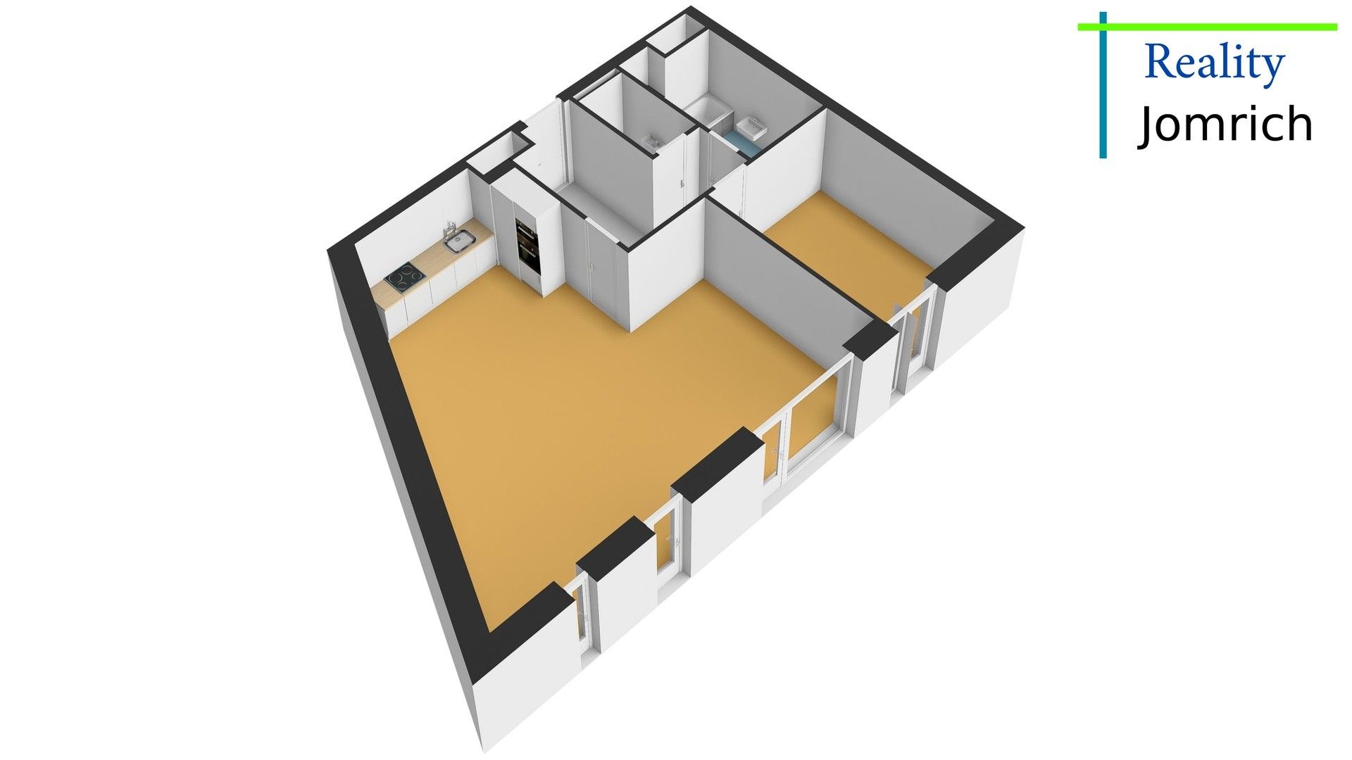 Pronájem byt 2+kk - Žižkova 2369, Turnov, 78 m² - 5