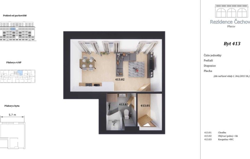 Pronájem byt - Přerov, 750 02