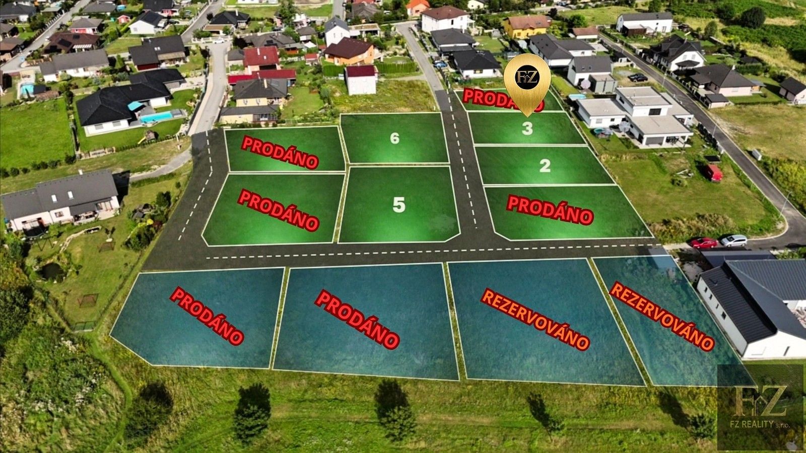 Pozemky pro bydlení, Planá nad Lužnicí, okres Tábor, Jihočeský kraj - 2