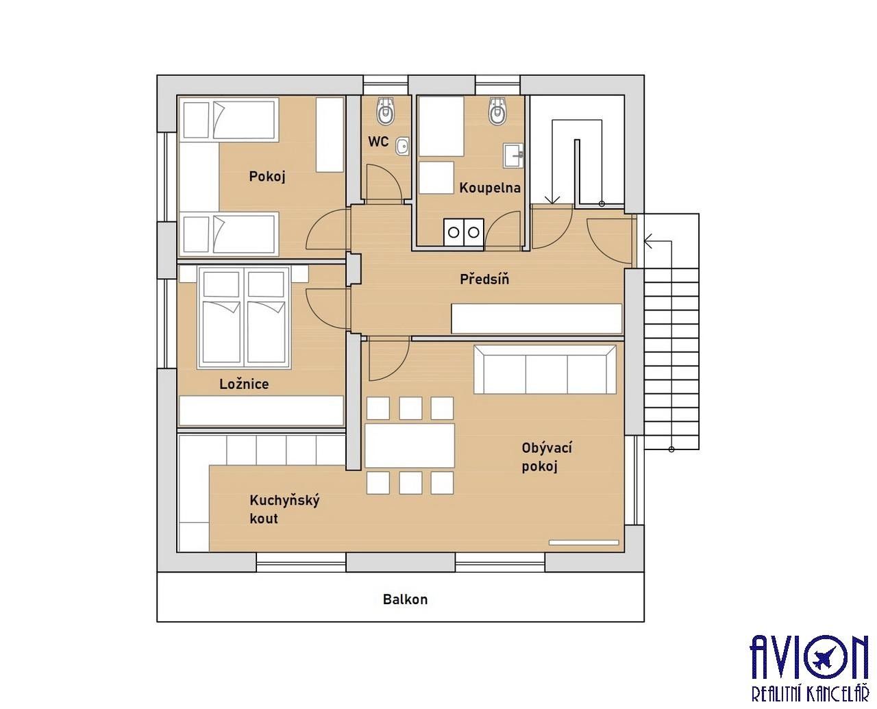 Byt 4+kk · 88 m² · V borovičkách, Praha - 4