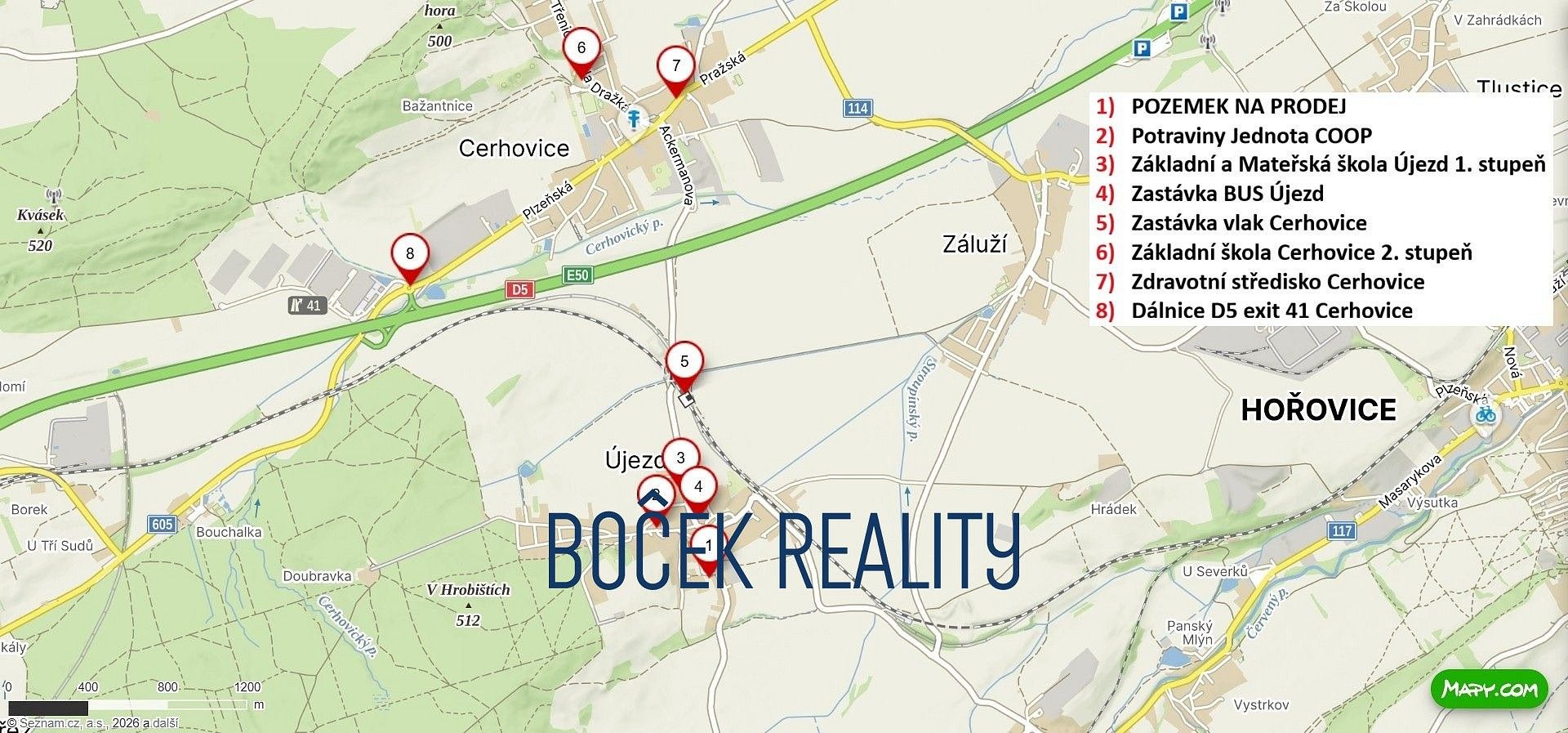 Pozemek pro bydlení · Újezd, okres Beroun - 3