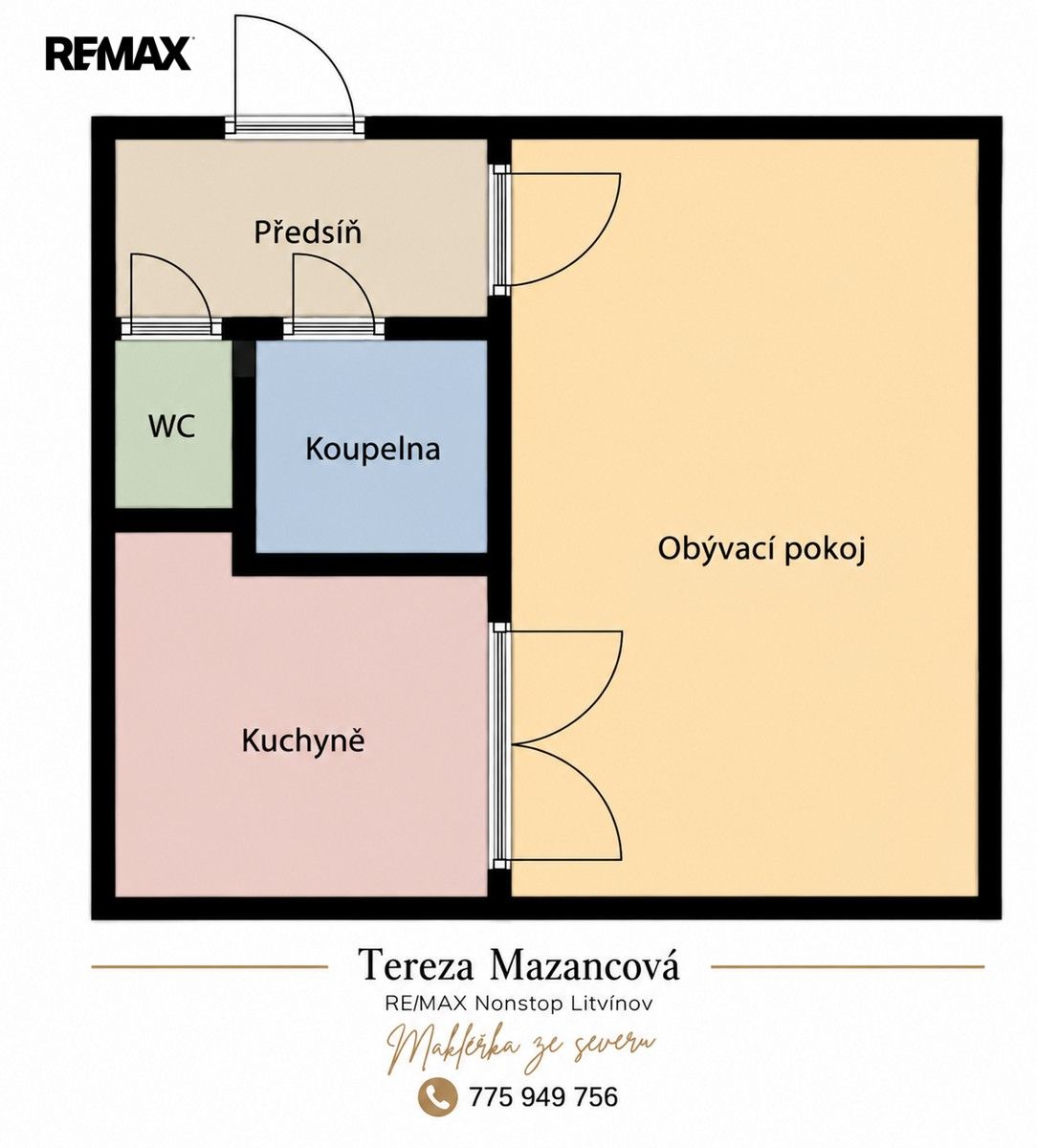 Byt 1+1 · 33 m² · Javorová 3101, Most - 4