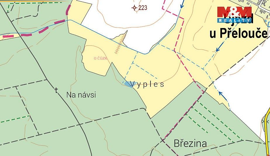 Prodej louka - Kladruby nad Labem - Kolesa, okres Pardubice, Pardubický kraj - 5