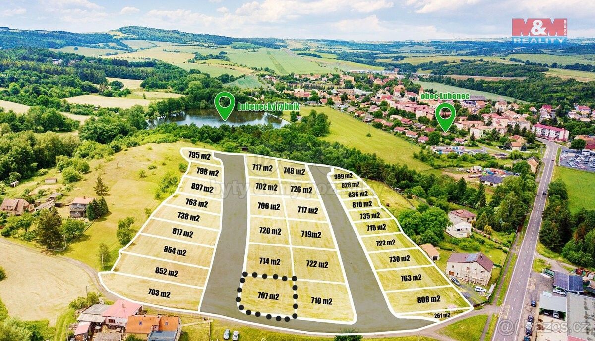 Prodej pozemek pro bydlení - Lubenec, 439 83, 707 m²