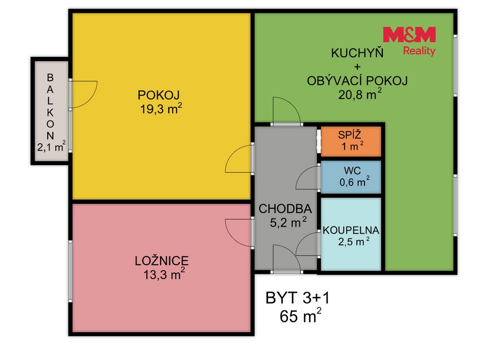 Prodej byt 3+1 - Zahradnická, Moravská Třebová, 65 m² - 5