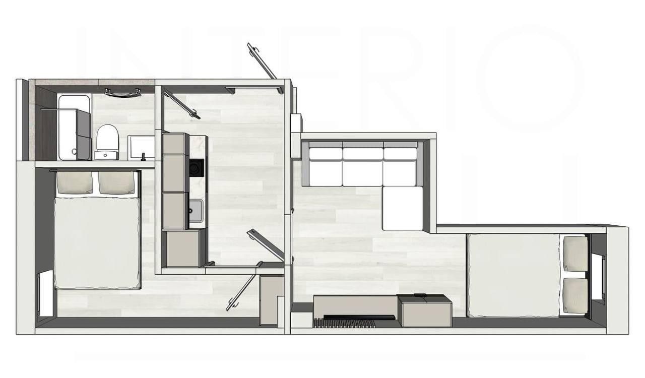 Pronájem byt 3+kk - Na Jarově, Praha, 26 m²