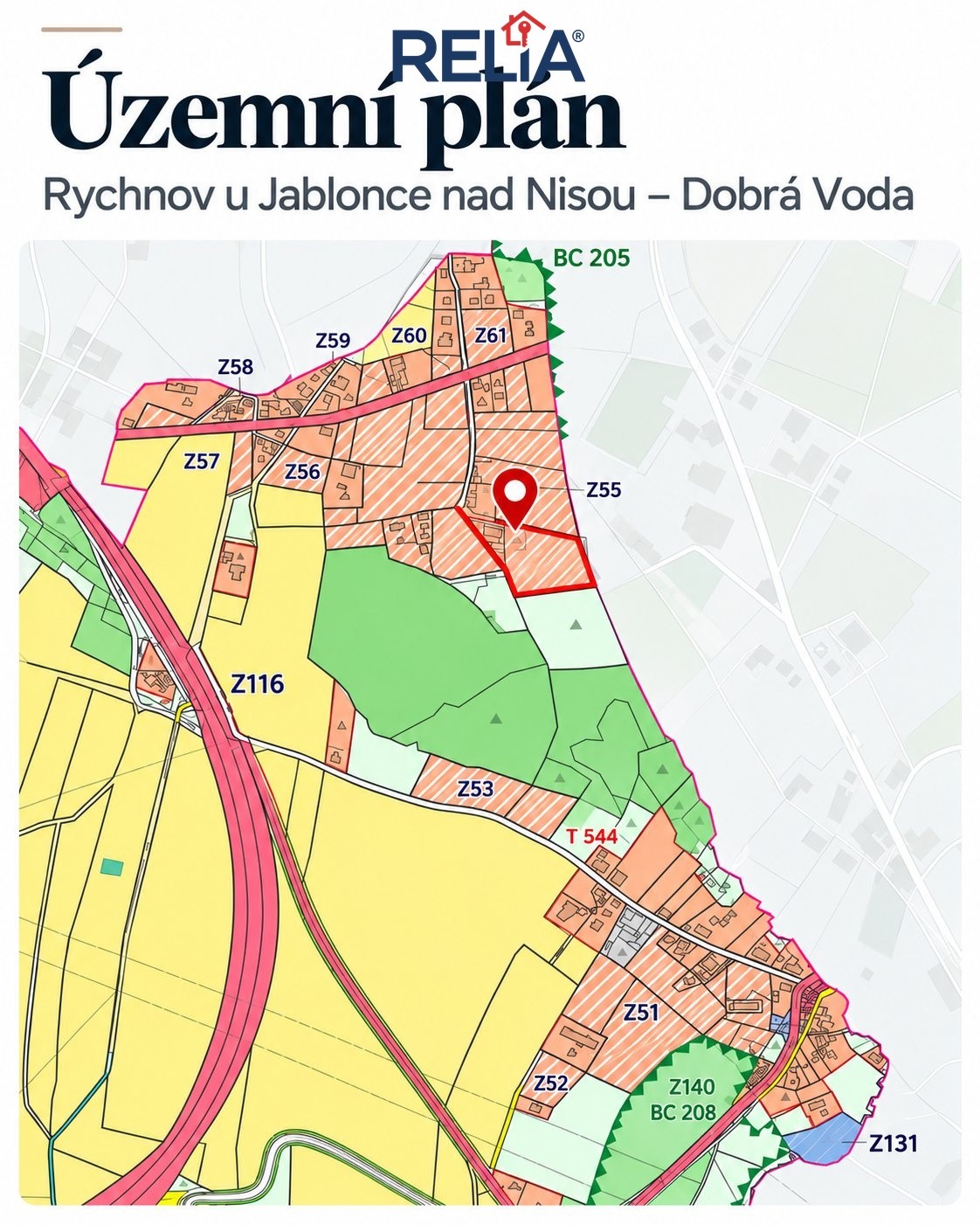 Prodej pozemek pro bydlení - Rychnov u Jablonce nad Nisou - 5