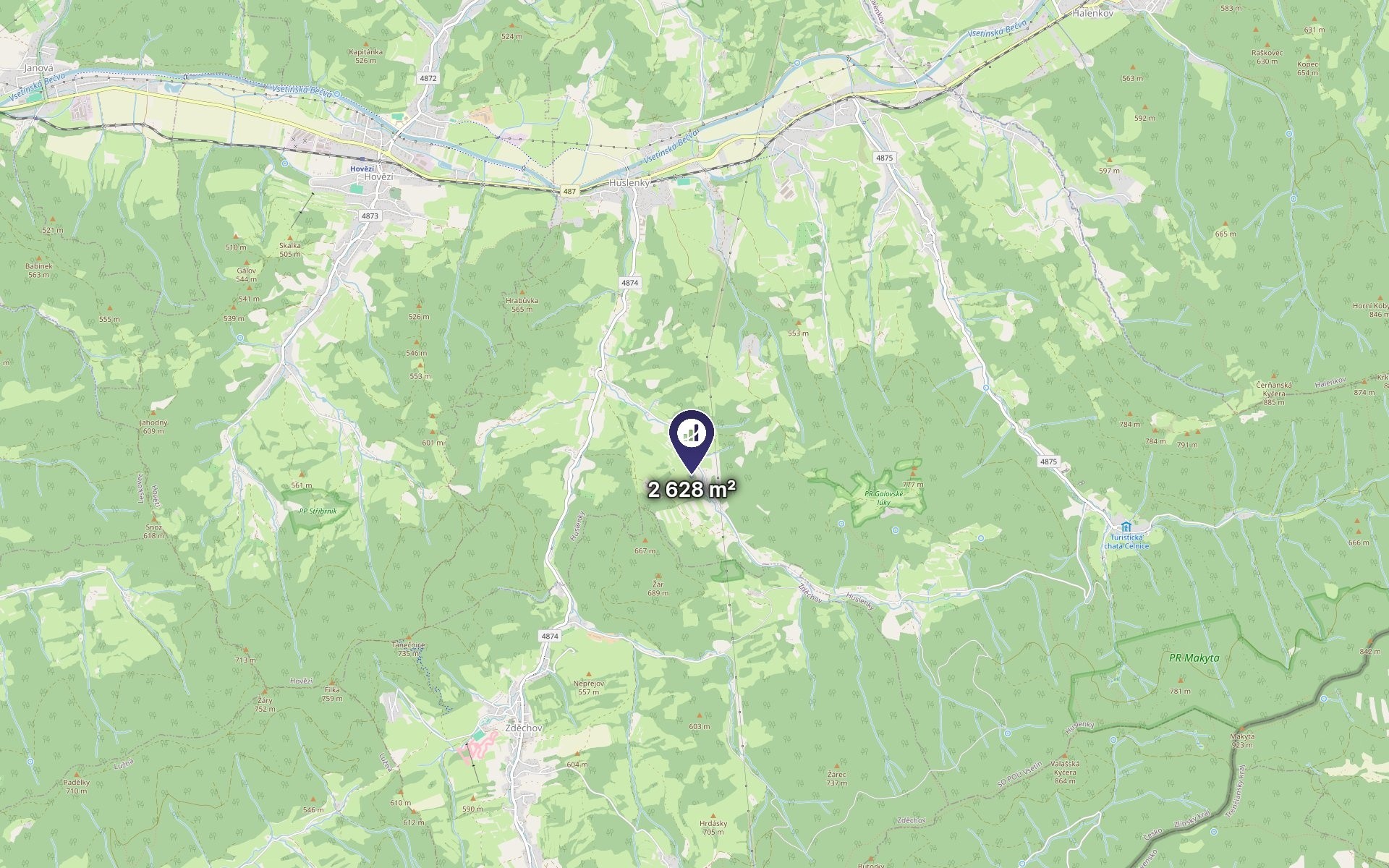 Louka · 2 628 m² · Huslenky - 3