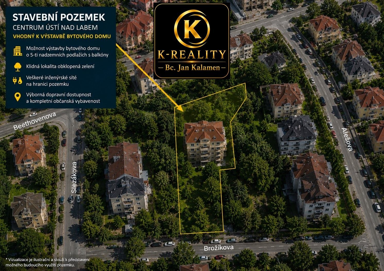 Komerční pozemky, Alešova, Ústí nad Labem, 1 467 m² - 1