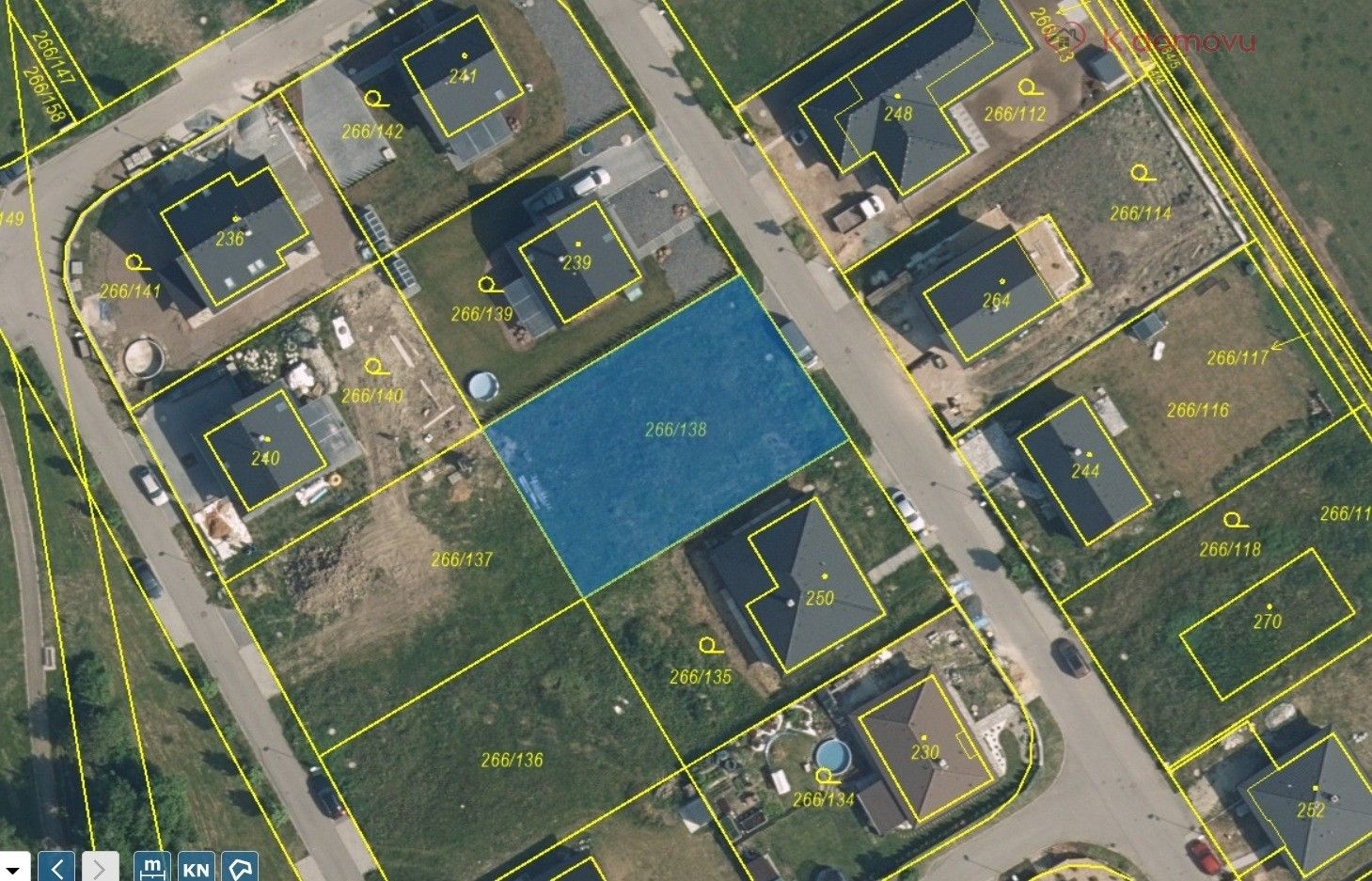 Pozemky pro bydlení, Židněves, 684 m²