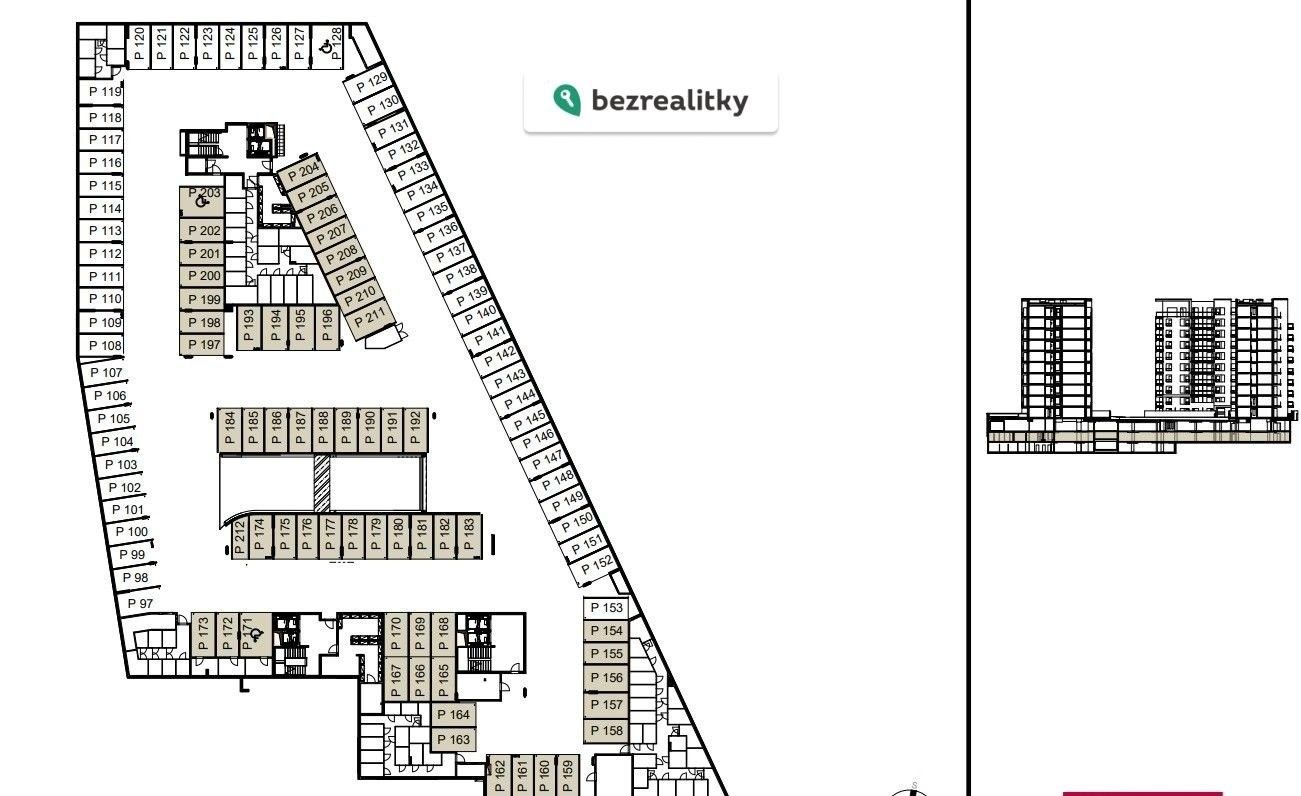 Prodej garáž - V třešňovce  , Praha, 14 m²