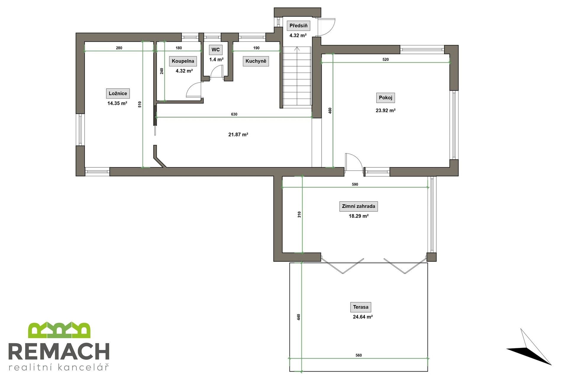 Pronájem byt 2+kk - Nad Žlebem, Uherské Hradiště, 116 m²
