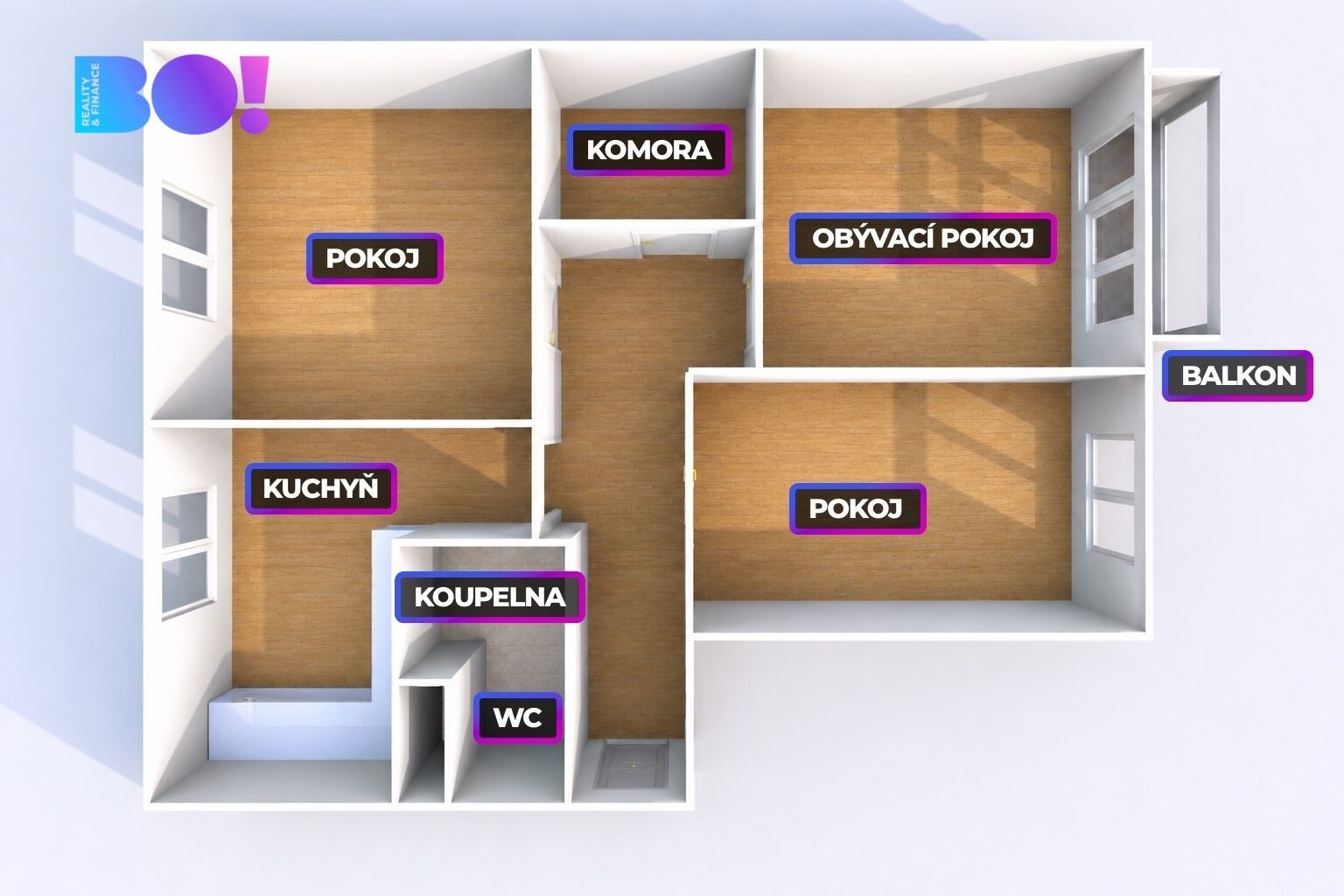 Byt 3+1 · 81 m² · Kostelní, Bohumín Nový Bohumín - 3
